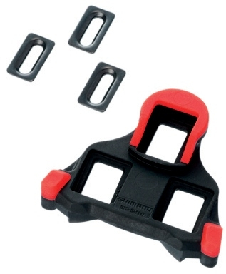 Shimano Dura Ace/Ultegra Schuhplatten SPD-SL, SM-SH10  fix 0°  rot