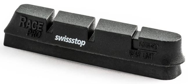 SwissStop RacePro Camp 10/11 Road Alu, Pack à 2 Paar, Original Black