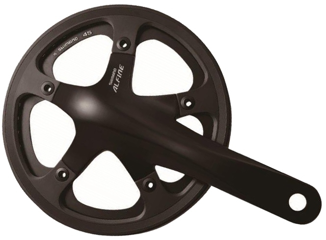 Shimano Alfine Kurbel 170mm 39Z, FC-S501CA9C2L   inklusive Lager  schwarz