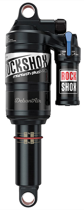 RockShox Rear Shock Monarch Plus RC3 (216x63/8.5x2.5) DebonAir Tune MidReb/MidComp, Fast Black Body B3