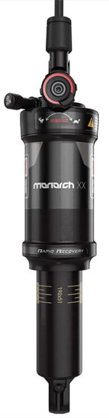 RockShox Rear Shock Monarch XX (165x38/6.5x1.5) Tune-MidReb/MidComp, 430 Lockout Force, Left Remote 1250mm...