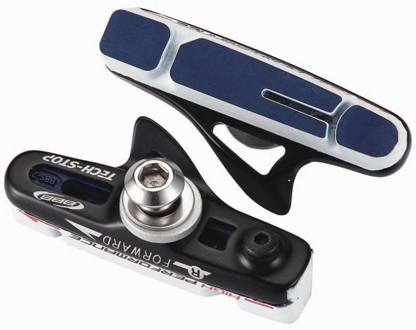 BBB Bremsschuh Techstop Shimano/Sram Road Cartridge, HighPerf., 3-Contour, 2 Paar