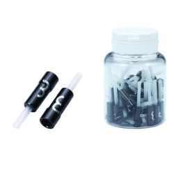 BBB Anschlaghülse Alu 4mm schwarz, für Teflonkabel, 30 Stück