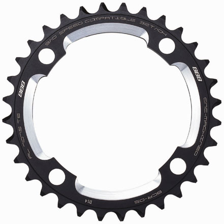 BBB BBB chainrings "RoundAbout 4" BCR-05, 32T/104, black