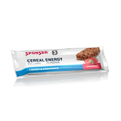 Sponser Cereal Energy Bar, Strawberry, Erdbeere, Display 20 x 40g