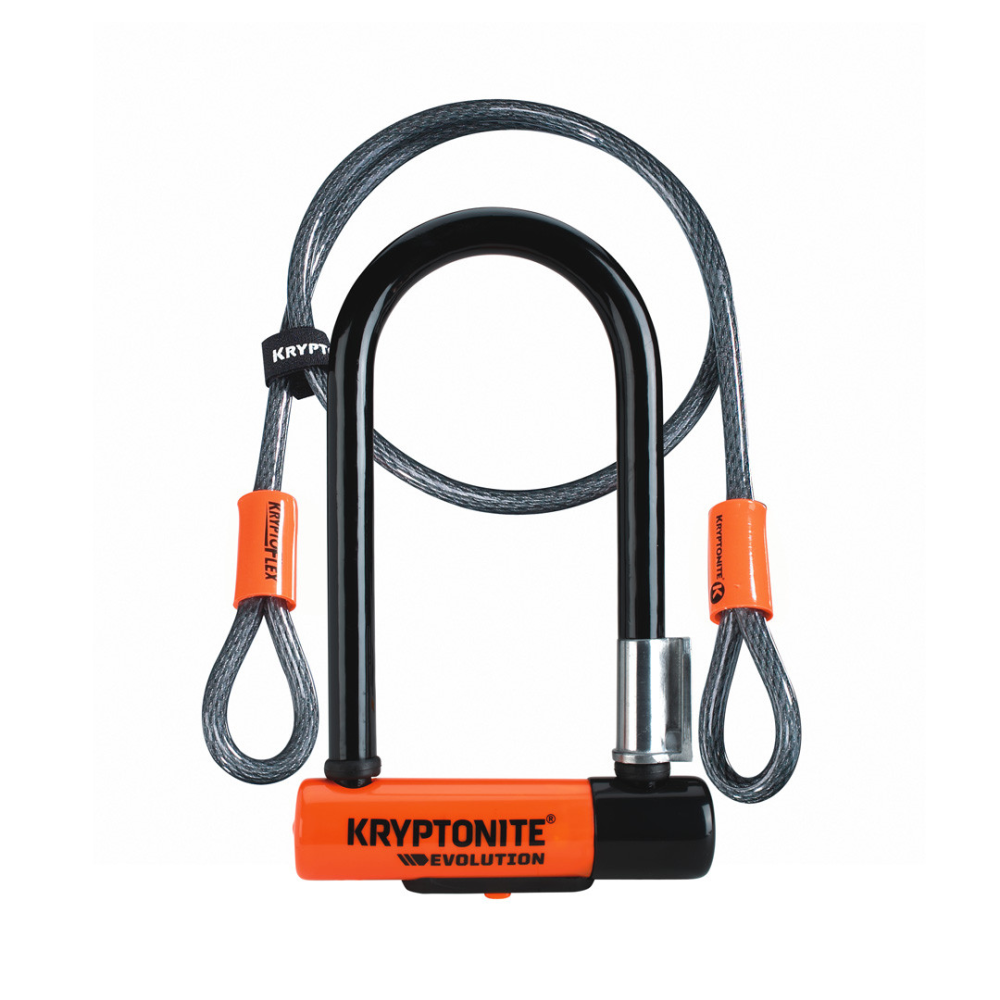 Kryptonite Bügelschloss Evolution Mini-7 inklusive Kryptoflex 120cm