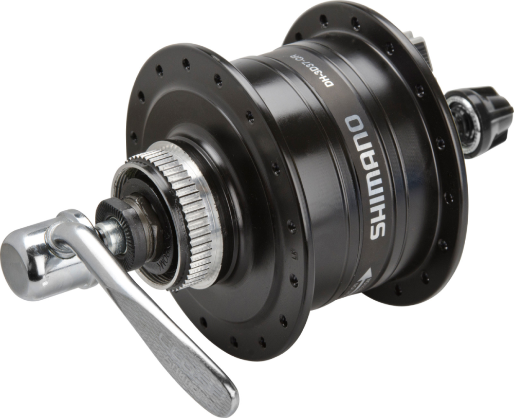 Shimano Nexus Nabendynamo DISC 3D37 32 Loch, DH-3D37BLG  Center Lock schwarz