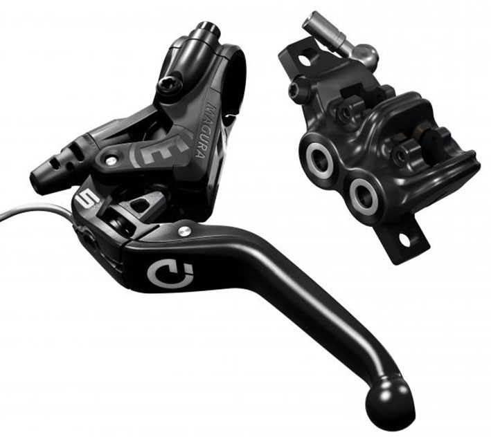 Magura MT5e, HIGO-SCHLIESSER, NO, 3-FINGER ALU HEBEL , EINZELBREMSE, 2.200MM