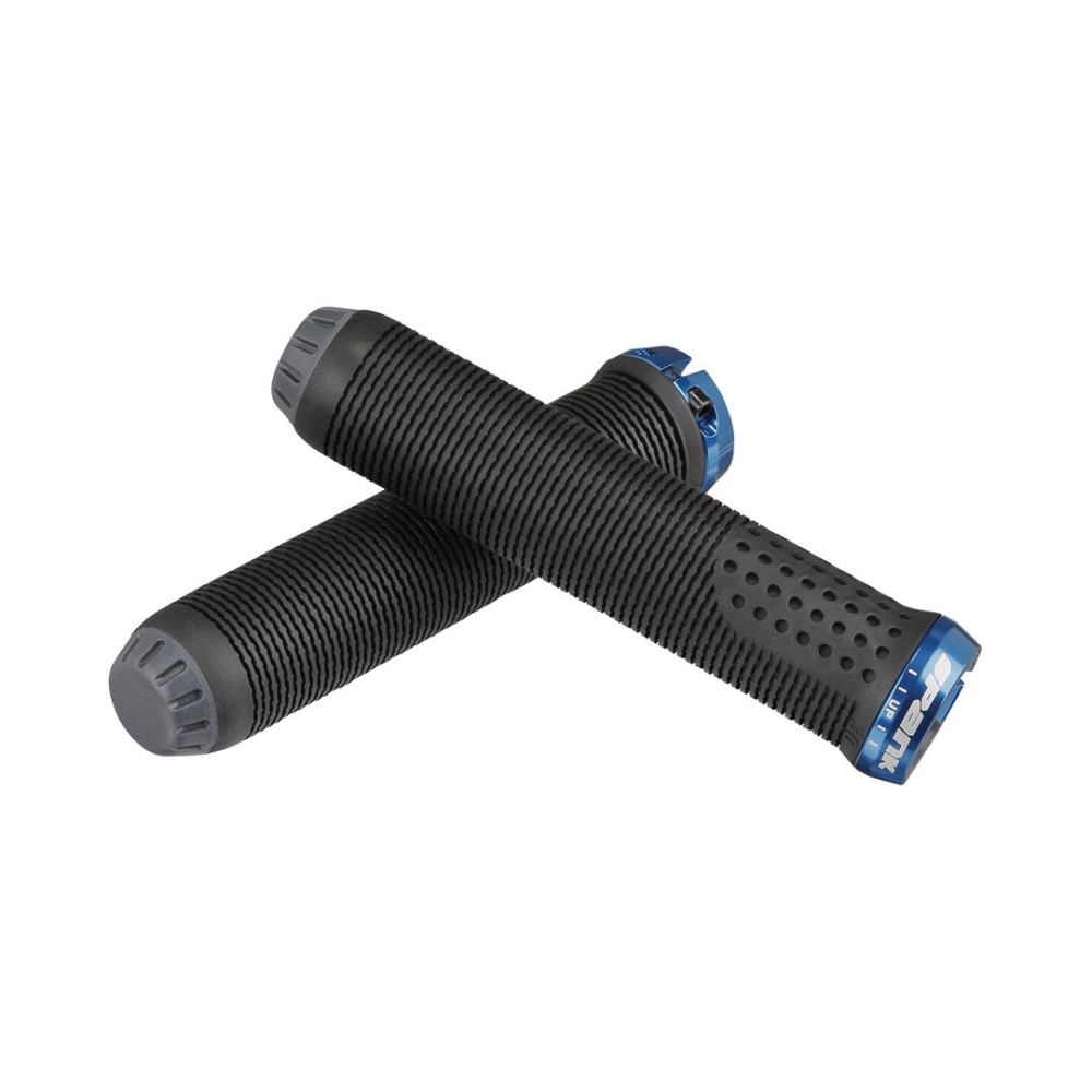 Spank   Griffe Spike 30 LockOn, 145mm, 30mm, schwarz/blau