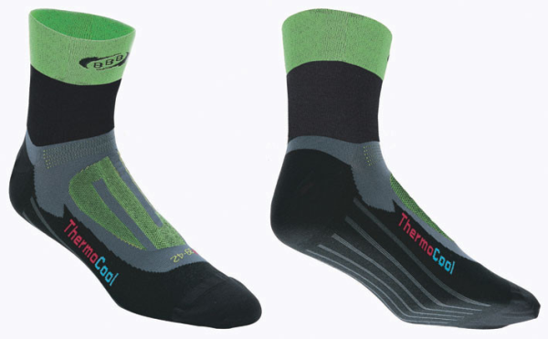 BBB SOCKEN ERGOFEET 10CM SCHWARZ/GRUEN 35- 38