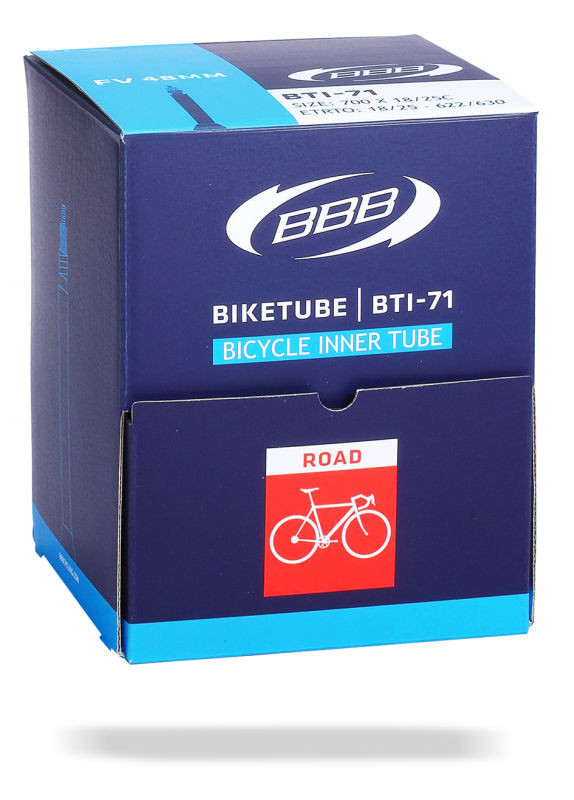 BBB Schlauch 700 x 18/25C Presta 48 mm, Box à 20 Stück, ROAD