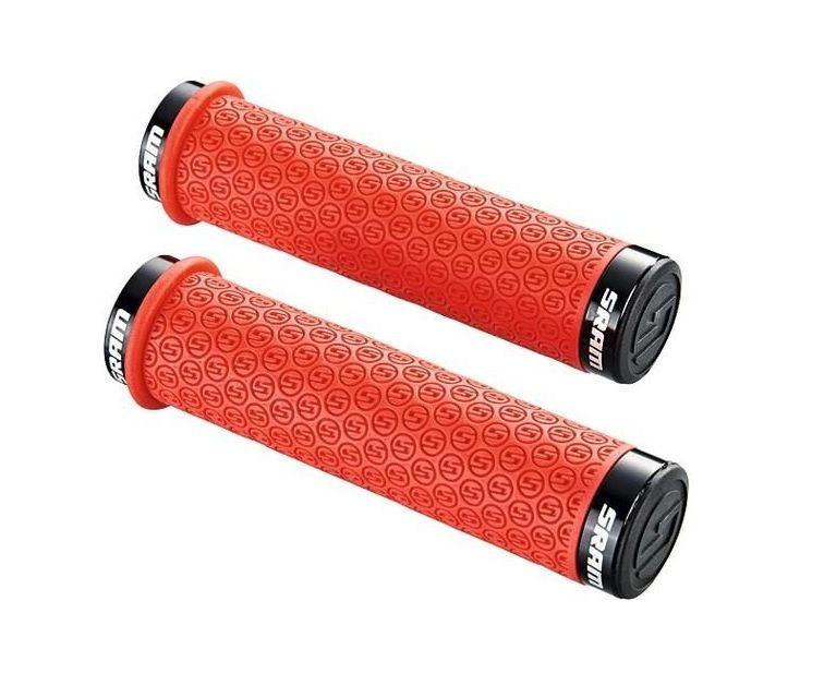 SRAM Lenkergriff SRAM LockingGrips DH Silikon 130mm Paar rot