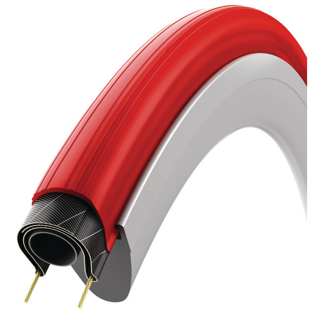 Vittoria   Pneu Zaffiro Pro Home Trainer 700x23c Falt rot