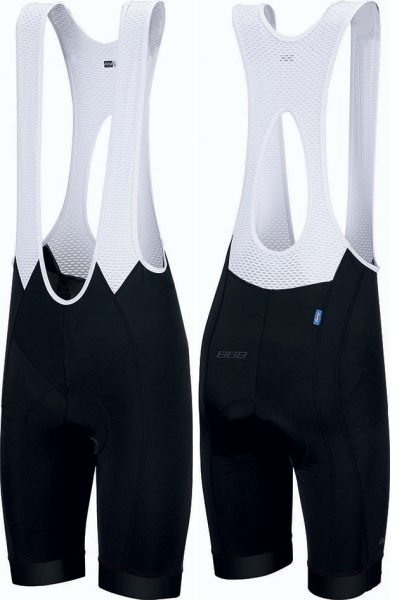 BBB Trägerhose kurz Herren mit Polster und Kompressionsmat., 1-klassig, schwarz XL