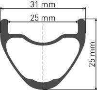DT Swiss XRC 1200 Spline 29 Vorderrad Boost, Mod. 19, Center Lock 15x110mm