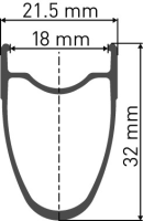 DT Swiss PR 1600 Spline 32 Disc Vorderrad, Center Lock 12x100mm
