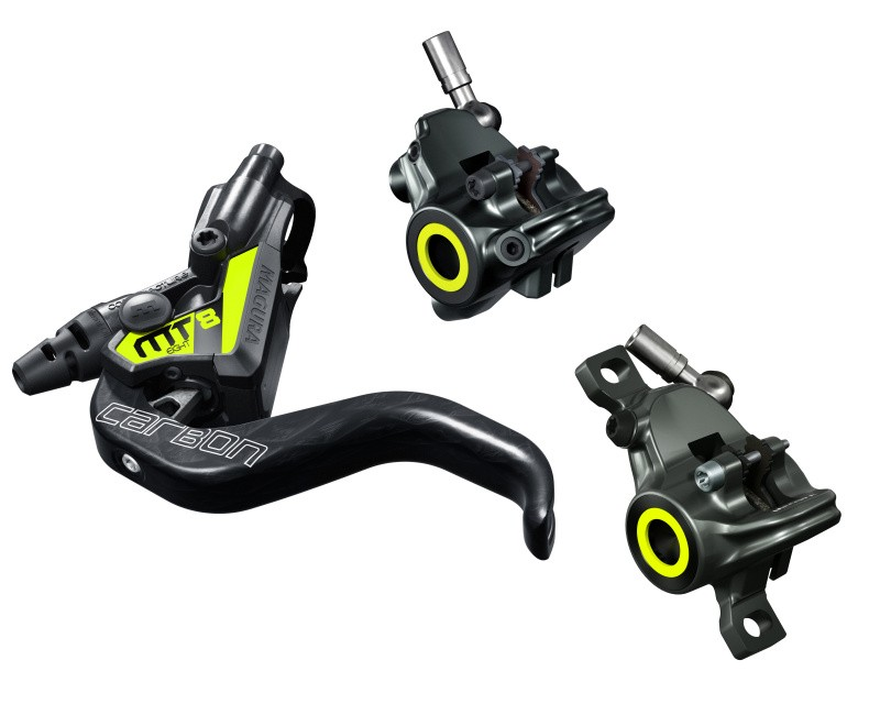 Magura MT8 SL FM, 1-Finger HC Carbolay®-Hebel Flatmount Zange VR Postmount HR