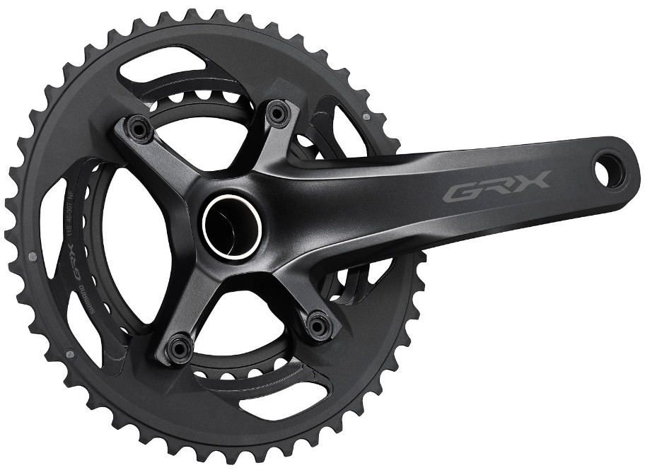 Shimano GRX600 20 Kurbel 172.5mm 30/46, FC-RX600112DX60, 46.9mm OHNE LAGER, schwarz