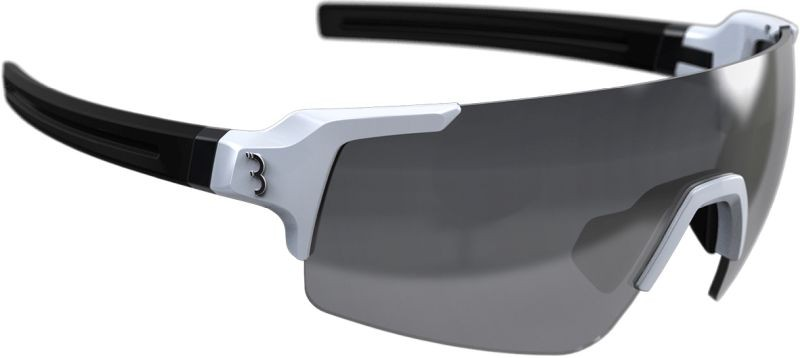 BBB Brille Fullview MLC, glanz weiss mit Zusatzgläser transparent und gelb