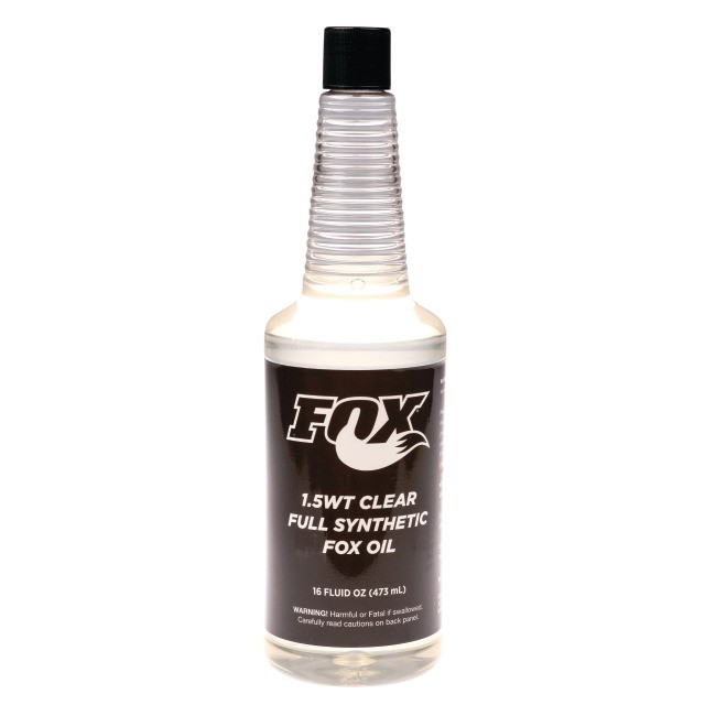 Fox Oil AM 1.5wt Synthetic 16oz. clear