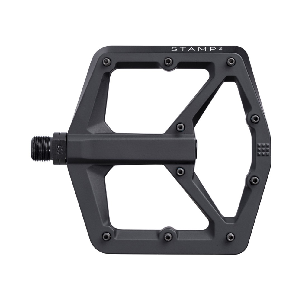 Crankbrothers Crank Brothers Pedal Stamp 2 large Plattformpedal, Druckguss Aluminium, schwarz