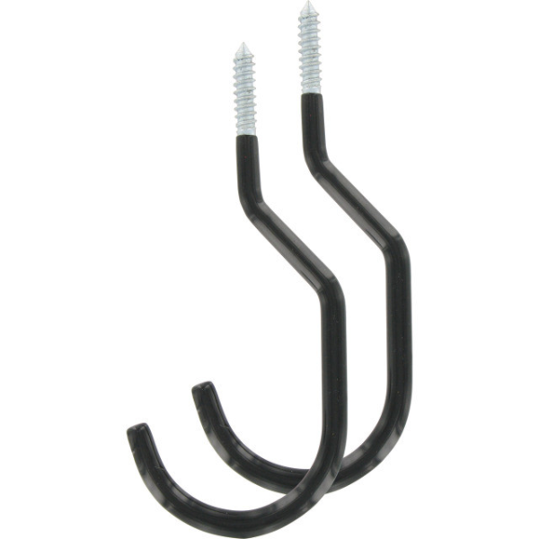 VAR Fahrradhaken PR-70302 Gr. L f. MTB plastifiziert per Paar schwarz