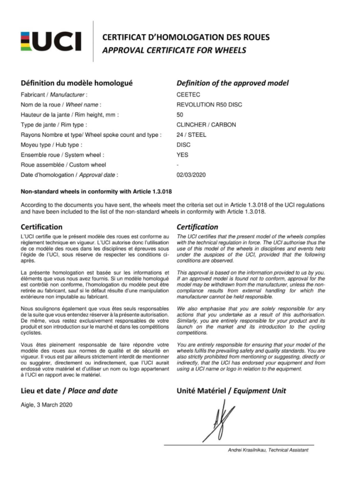Phenum by Ceetec Ceetec Road Wheelset Revolution R50 Disc white racing, Sram XD, DT Swiss 240