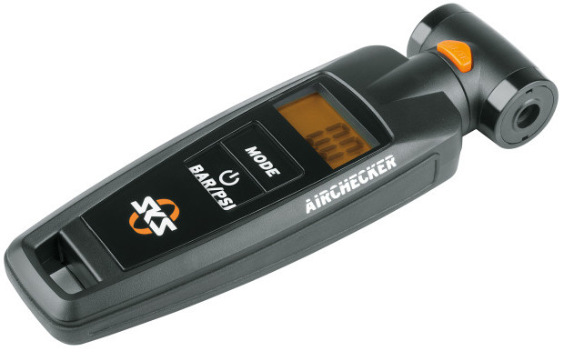 SKS Reifendruckmesser Airchecker, schwarz, AV/SV, inkl. CR 2032 Batterie