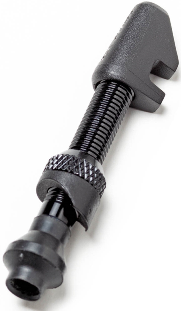 DT Swiss Tubeless Ventil Alu asymetrisch 42mm, 1 Stk, schwarz