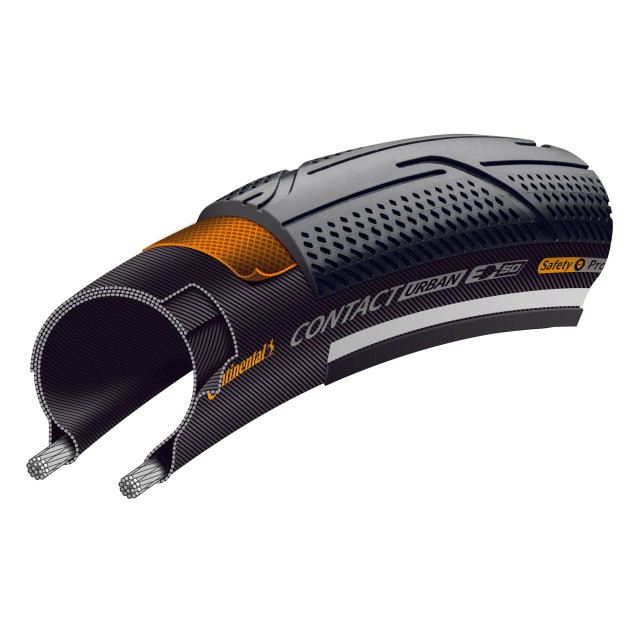 Continental Contact Urban 700x42C Starr mit Reflexstreifen black