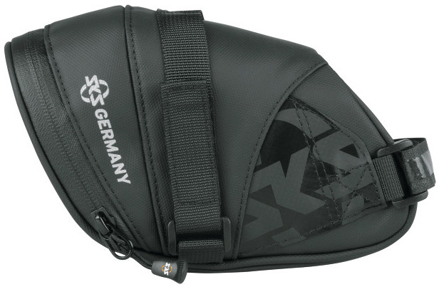 SKS Satteltasche Explorer Straps Klettverschluss, schwarz, 140x70x 80mm, Volumen 500 ml