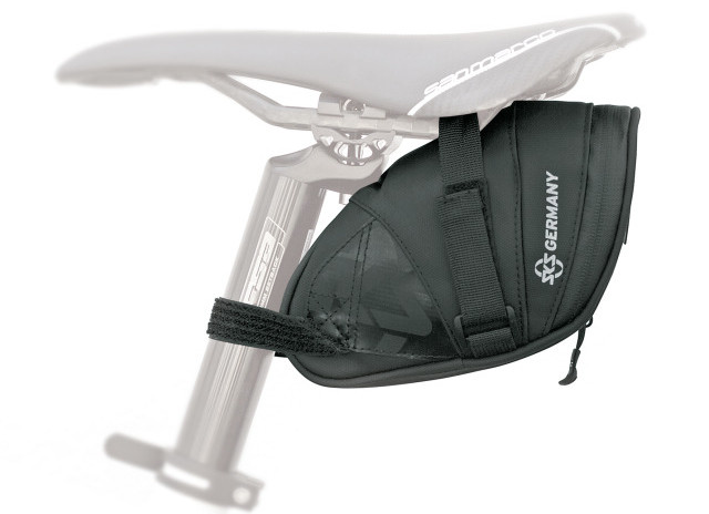 SKS Satteltasche Explorer Straps Klettverschluss, schwarz, 140x70x 80mm, Volumen 500 ml