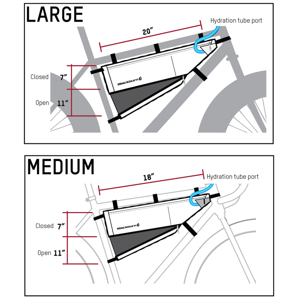Blackburn   Outpost Frame Bag black