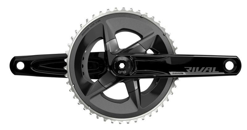 SRAM   Kurbel Rival D1 172.5mm 46-33Z DUB 107 BCD, Alu, schwarz