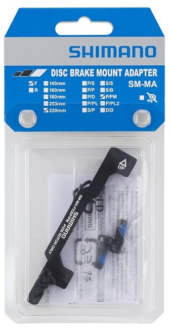 Shimano Scheibenbremsadapter PM VR/HR, SMMAF220PPM 220mm Post/Post
