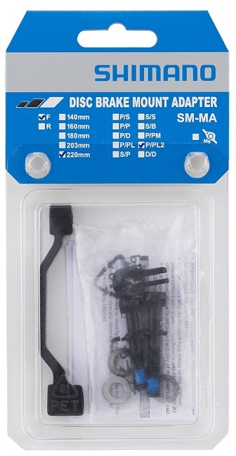 Shimano Adapter SM-MA Postmount 200mm : Postmount 220mm Vorne/Hinten Box
