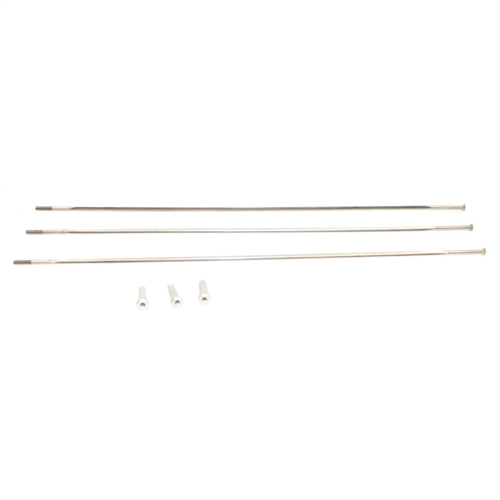 Zipp Spoke and Nipple 236mm CX-Ray Straight Pull Qty 3 silver,one size