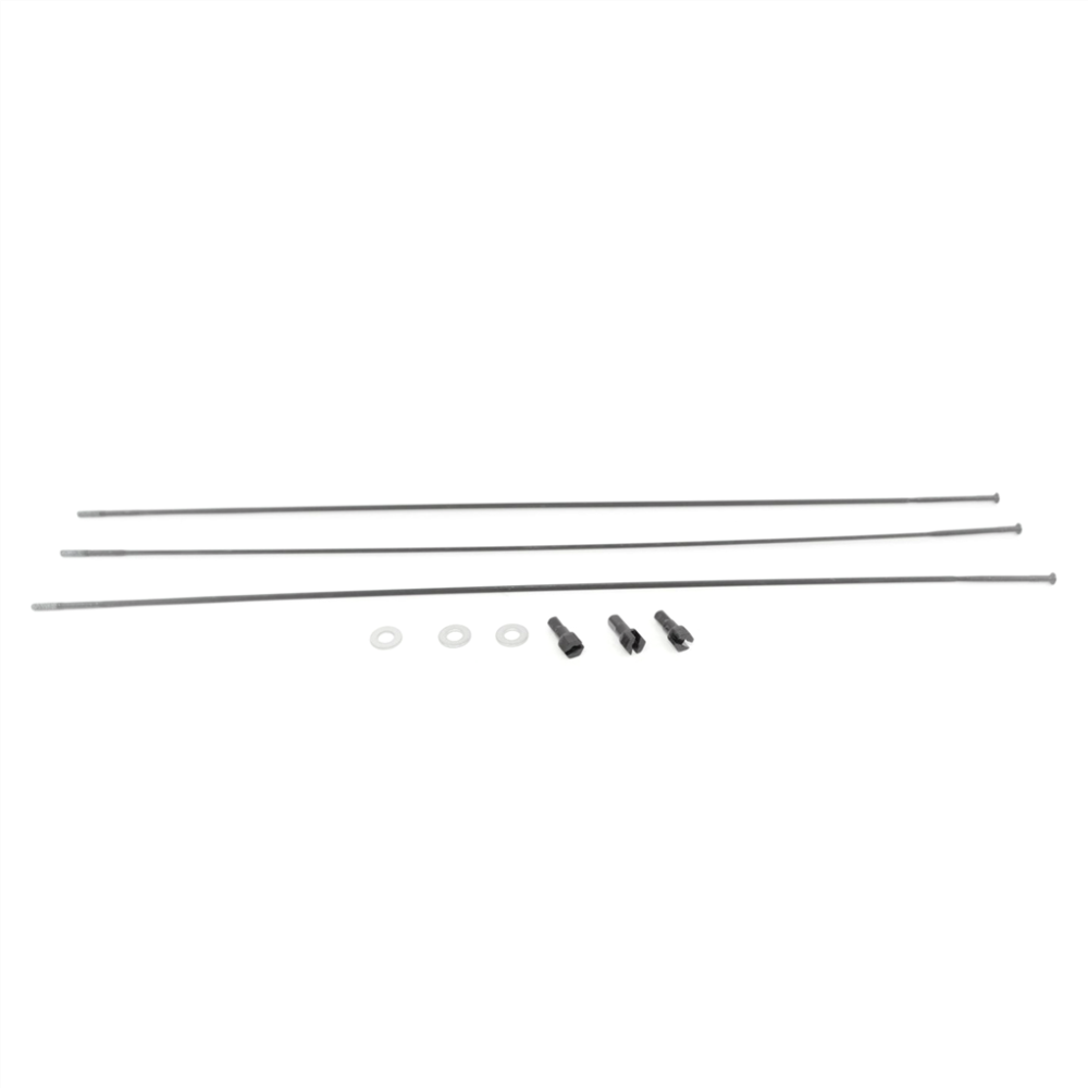 Zipp Spoke and Nipple 298mm Straight Roam 50 29 Qty 3 black,one size