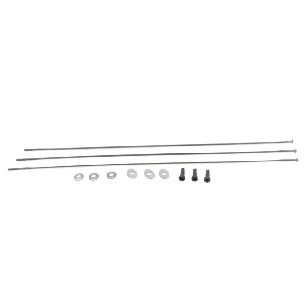 Zipp Spoke and Nipple 284mm CX-Ray Straight Pull Qty 3 black