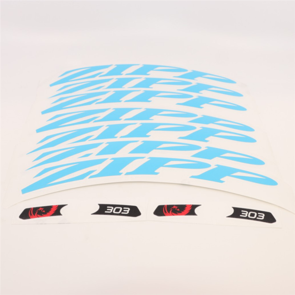 Zipp Wheel Decal Set Zipp 303 for one wheel matte blue