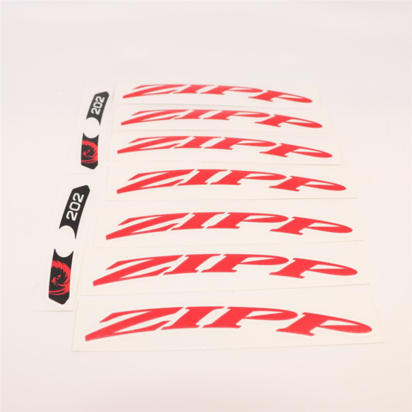 Zipp   Wheel Decal Set   202 for one wheel matte red
