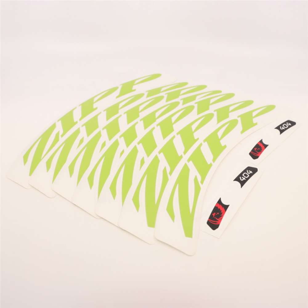 Zipp   Wheel Decal Set   404 for one wheel matte green