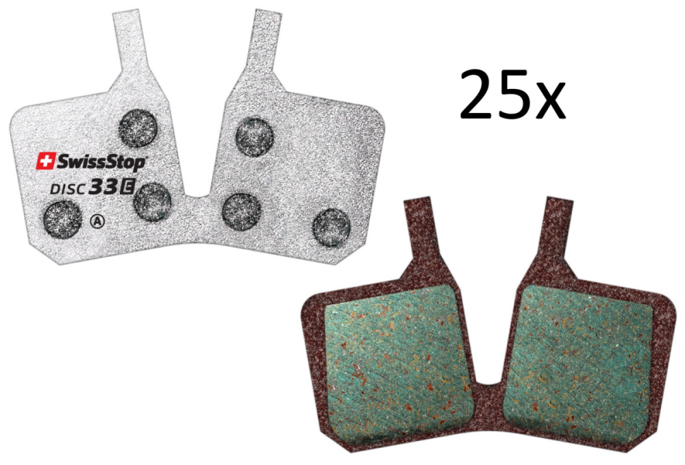 SwissStop   Bremsbelag Disc 33 E Magura, Box à 25 Paar, MT5, MT7