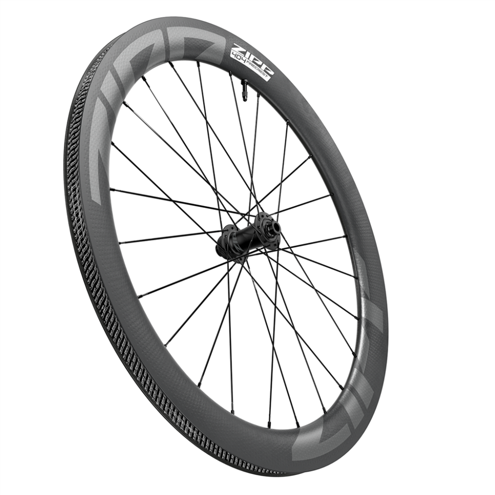 Zipp 404 Firecrest Tubeless Disc-Brake Front Wheel V2 black carbon,700C/'12X100