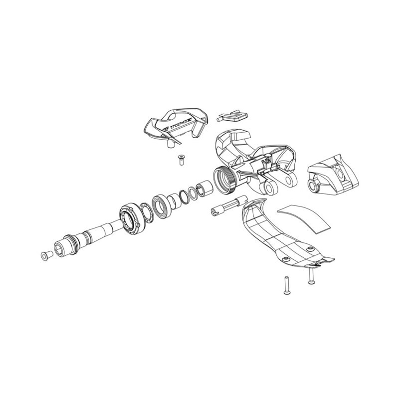 Time Pedal Body Cover Cap Left/Right   Xpresso Black including screws