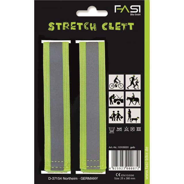  FASI   Strech   Clett   Reflexband   gelb 