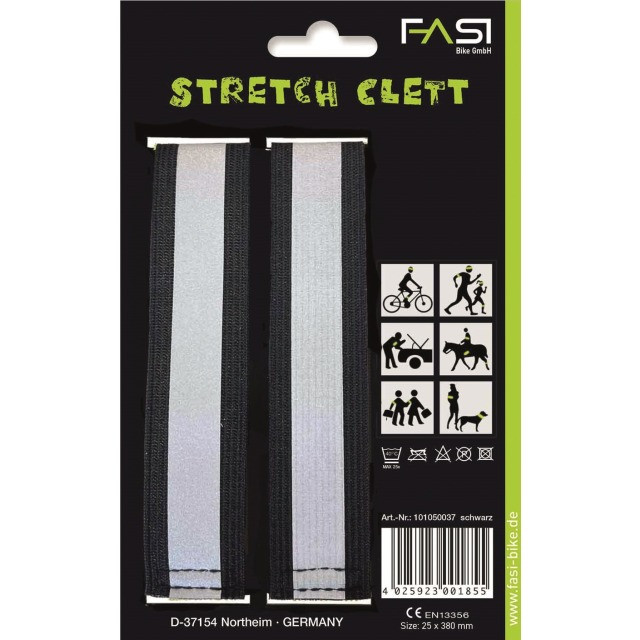  FASI   Strech   Clett   Reflexband   schwarz 