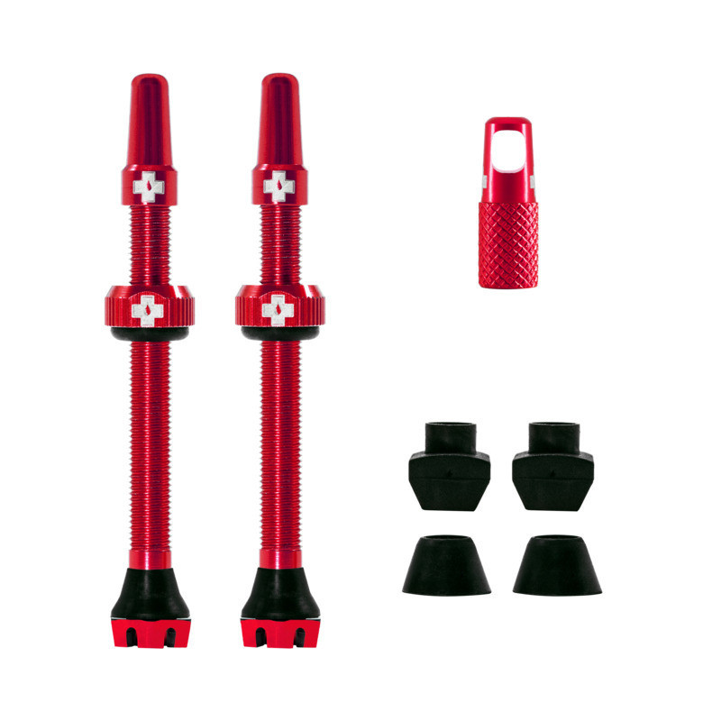 Muc-Off V2 Tubeless Ventil Kit 60mm/red 60 mm, rot