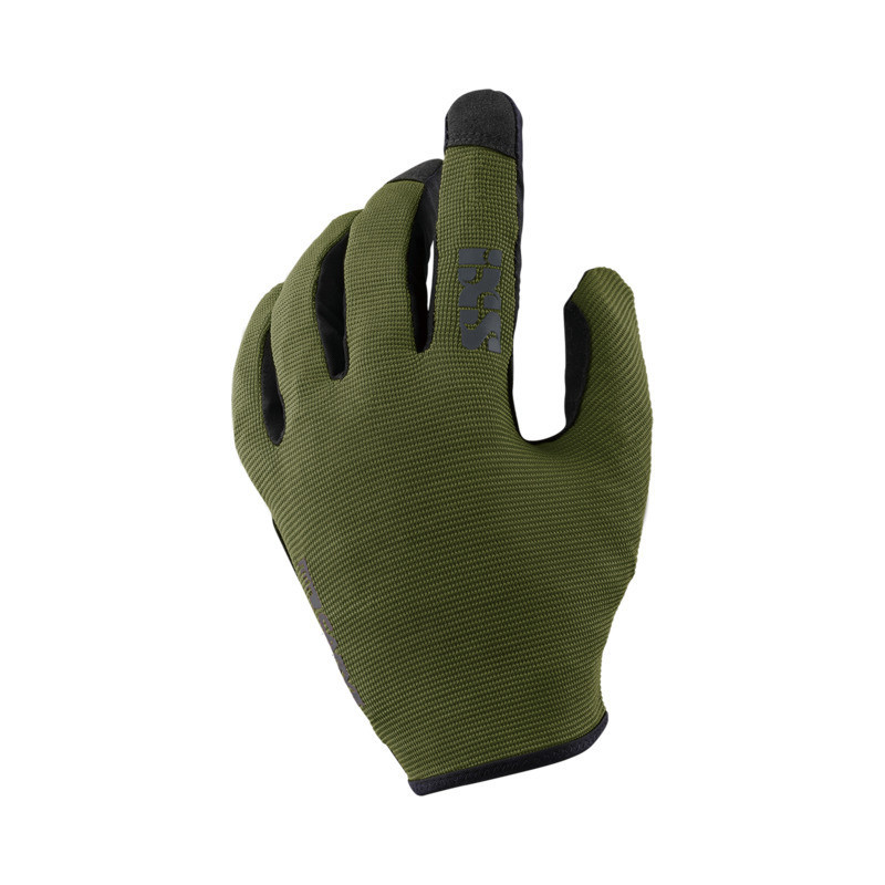 iXS Carve Handschuhe olive KL (Kinder L) Handschuh mit robuster Handfläche aus synthetischem Lede...