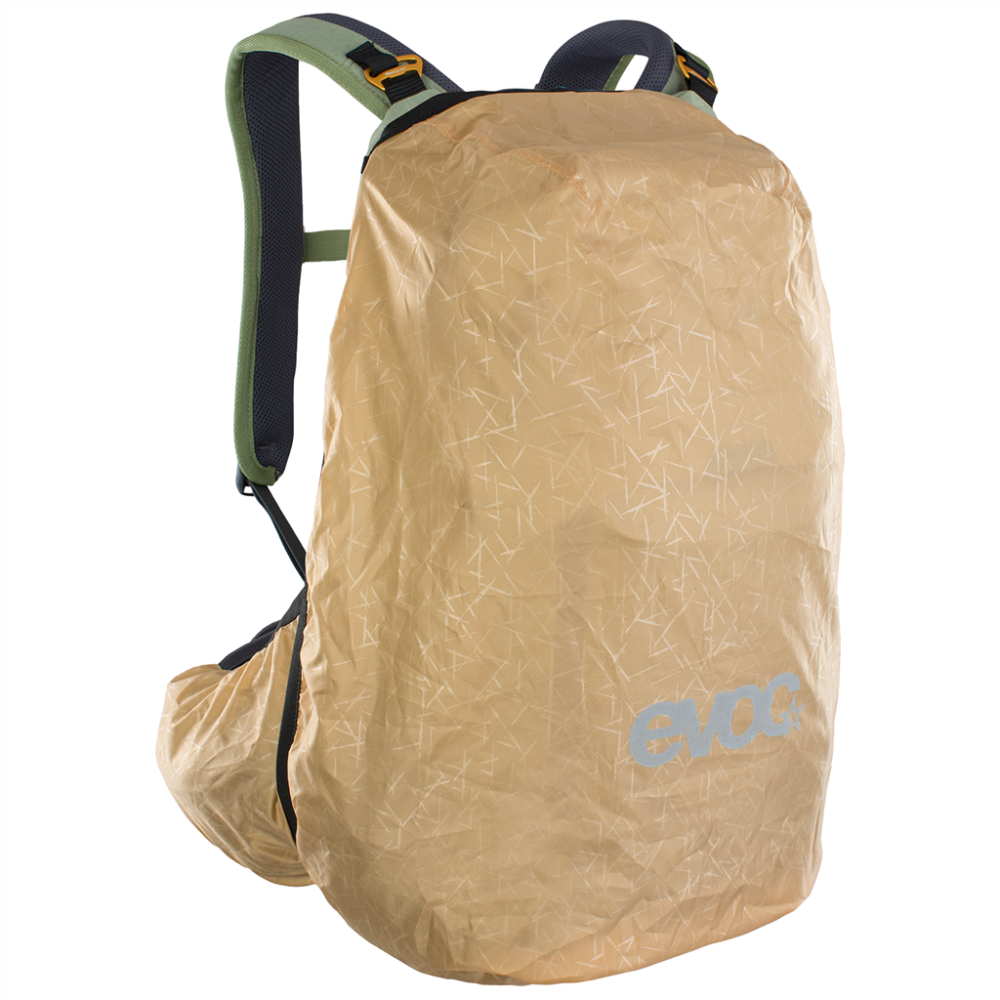 Evoc Trail Pro 16L Backpack, L/XL, curry/denim